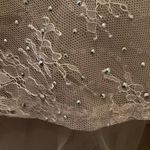 Mac Duggal 20246 Pink Feathered Crystal Embellished Sleeveless Gown Flaws Photo 14