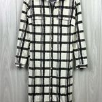 J. McLaughlin Womens Haarlem Dress XS Kurti Square Cream Catalina Long Sleeve Tie Photo 0