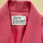 Suits Galore Vintage Pink Cropped Blazer Double‎ Breasted Button Front, Size 4 Photo 2