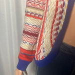 Copper Key Knit Cardigan Open Front 90’s Electric Grandpa Size S Photo 2