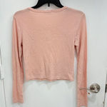 Heart & Hips Heart Hips Blush Ribbed Long Sleeve Top Photo 3
