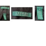 Ralph Lauren Lauren Pencil Skirt Sz M Modest Black Side Zip Double Metal… Photo 10