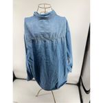 ASOS Curve Women’s Long Sleeve Button Down Denim Jean Shirt Size 14 100% cotton Photo 7