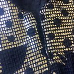 Janine Silver Metallic Mosaic Dress Black Photo 5