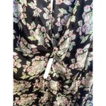 Boutique Floral Romper Open Back Large Black Photo 5