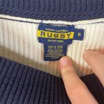 Rugby Ralph Lauren Women's Striped 3/4 Sleeve Pullover Sweater Dress Size Small Blue Photo 4