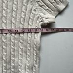 525 America  Ivory Cable Knit Polo Sweater Shirt Size X-Large NWT Photo 4
