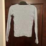 John Galt Blue And White Striped Long Sleeve Photo 2