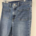 Gap Blue Denim Flare High Rise Jeans Size 8 Short/29 Slit Pocket Cotton Photo 3