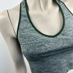 Victorias Secret PINK SPORT Heathered Green Strappy Racer‎ Back Sports Bra Size M Photo 4