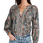 Cleobella Fabiola Organic Cotton Peasant Blouse Size M Photo 0