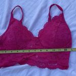 Bozzolo Vintage  Women’s Pink Laced Flower Crop Top size S Strap Blouse Photo 3