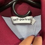 NWT Self Portrait Blue Viscose Knit Bodysuit size small Photo 7