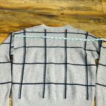 Banana Republic Wool Cashmere Sweater Crewneck Gray Navy Checked Plaid Medium Photo 10