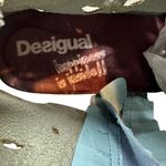 Desigual Ankle Boots Cutwork Tiger Print Heeled Blue Cream Pink Size 41 US 10 Photo 13