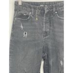 ZARA   Mom‎ Jeans Size 0 Black Faded High Rise Tapered Barrel Leg Pleated Q0004 Photo 3