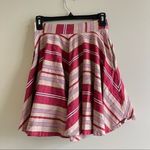 ZARA  CIRCLE SKIRT‎ STRIPED RED TAN SIZE XS Photo 5
