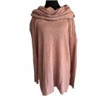 Ruby Moon  Long Sleeve Dusty Rose Cowl Neck Lightweight Tunic Sweater Size L Photo 1