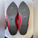 Rothy's  Vibrant Red Flats with Blue Accents Photo 8