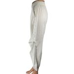 Seeaash Women's White High Rise Carrot Barrel Wide Leg Baggy Trousers Pants XS Photo 1