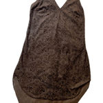 COPE Womens Textured Jacquard V Neck Sleeveless High Low Tank Top S Brown Photo 0