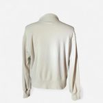 Alo Yoga  Mock Neck Sweatshirt Fleece Pullover Light Tan Casual Lounge Photo 1