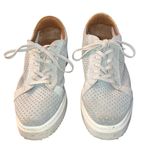 Homers Artisan ISTA Perforated Soft Gray Blue Sneaker Gold Accents Photo 7