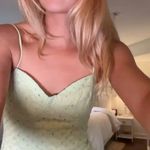 Nasty Gal Green Eyelet Dress  Photo 0