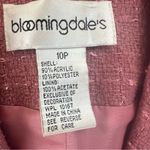 Bloomingdale's Mauve Tweed 2 Piece Skirt Set with Rhinestones sz 10P/8P Pink Photo 2