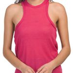 Free People Very Varsity Ribbed Sheer Tank Top S Photo 0