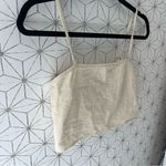 Billabong  Cream Linen Crop Tank Photo 1