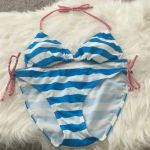 Atmosphere  red, white & blue bikini tie set Photo 0