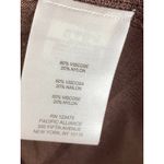 Jones New York  Signature Brown Waffle Knit Sweatshirt Women's Size Medium M Photo 6