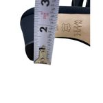 Nine West 90s Black Open Toe Leather Sole Kalyn Block Heel Shoes 7.5 M Photo 10