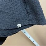 Element Medium Textured Mock Neck Long Sleeve Fit and Flare Dress Skater Swing Black Photo 2