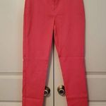Mario Serrani Pants Coral Cropped Slim Fit New Size 4 Photo 0