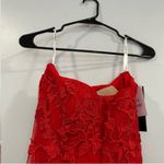 Sherri Hill  53345 Strapless Embroidered Gown Red Size 16 Photo 7