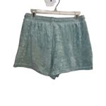 ZARA ✨ Terry Cloth Teal Sz Large Shorts✨ Photo 4