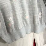 Wildfox Floral Stitched Lightweight Sweater Photo 2