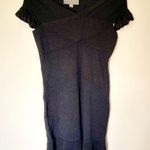 ZAC POSEN x Target Metallic Sparkle Knit Sweater Dress Crochet Ruffle Black Med Photo 0