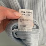 Reformation  Bardot Ribbed Knit Top Light Blue Small Photo 12