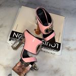 Versace New  Pink Patent Leather & Plexiglass Mules Photo 1