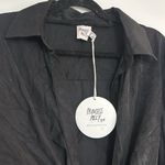 Princess Polly  NEW Everleigh Black Front Tie Collared Blouse Top Photo 10