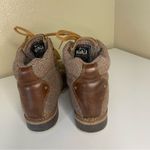 Woolrich  Rockies Lace up Leather Hiking Boots Size  8 brown tweed wool Photo 3