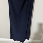 Mac Duggal Foldover Ruched Jersey Off-The-Shoulder Slit Gown Size 8 Navy Photo 5