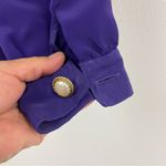 Worthington  Deep Purple Blouse with Pearl Accents. Size 14 Photo 6