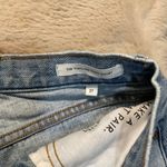 Denim Forum Shorts Size 27 The Yoko Mid Thigh Short Raw Hem Light Wash Womens Blue Photo 1