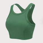 BERLOOK Green Round Neck Tank Top Photo 5