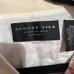 August Silk 100% Silk Geometric Jacket Photo 3