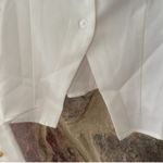 Commense Metal Button Cutout Polo Shirt size large White Photo 4